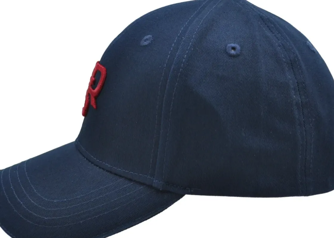 AS Roma Cappellino con monogramma ASR ricamato, Adulto, Blu Outlet
