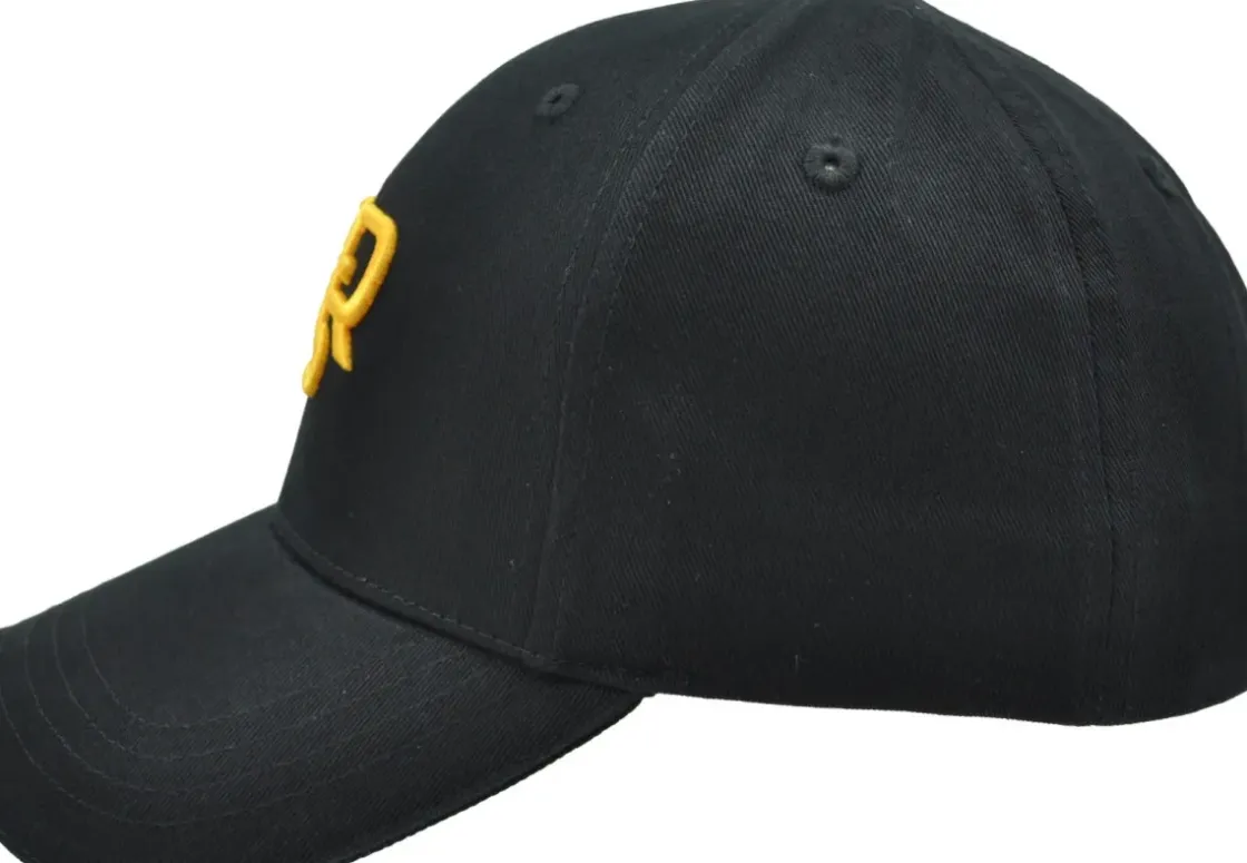 AS Roma Cappellino con monogramma ASR ricamato, Adulto, Nero Fashion
