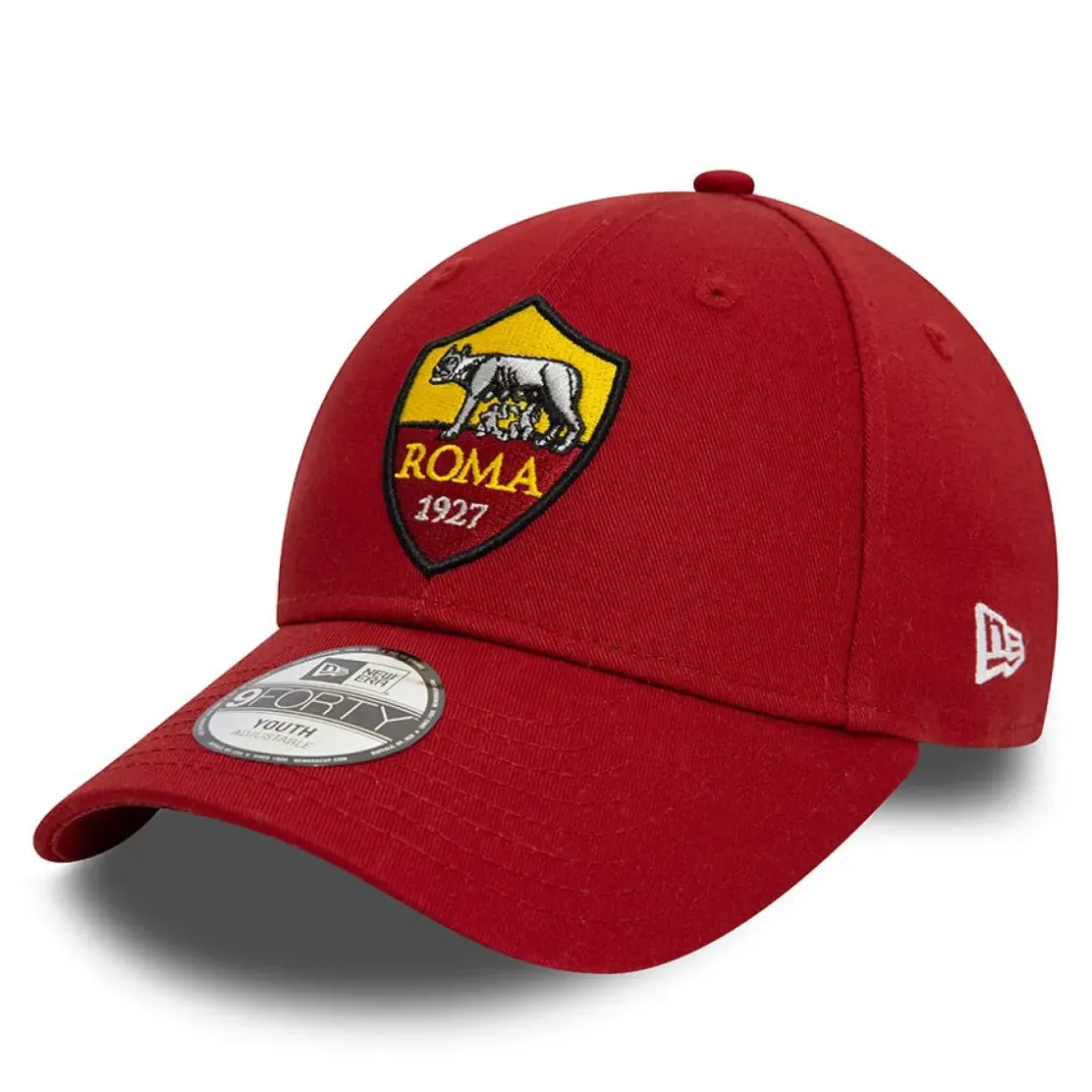 AS Roma Cappellino Crest 9Forty New Era X , Bambino, Rosso New