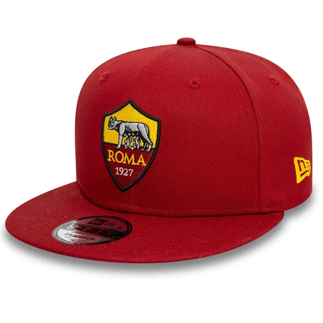 AS Roma Cappellino 9Fifty New Era logo Crest , Adulto, Rosso New
