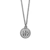 AS Roma Collana Grumetta Pendente ASR tondo X Nove25, Unisex, Argento Brunito Cheap