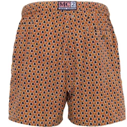 AS Roma Costume da bagno Saint Barth Logo Lupetto Micro Fantasy, Uomo, Arancione Clearance