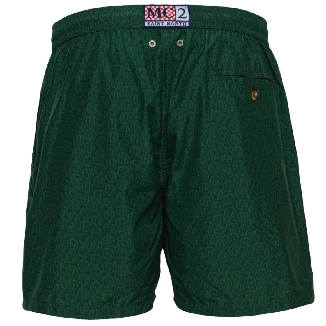 AS Roma Costume da bagno Saint Barth Logo ASR Micro Fantasy, Uomo, Verde Hot