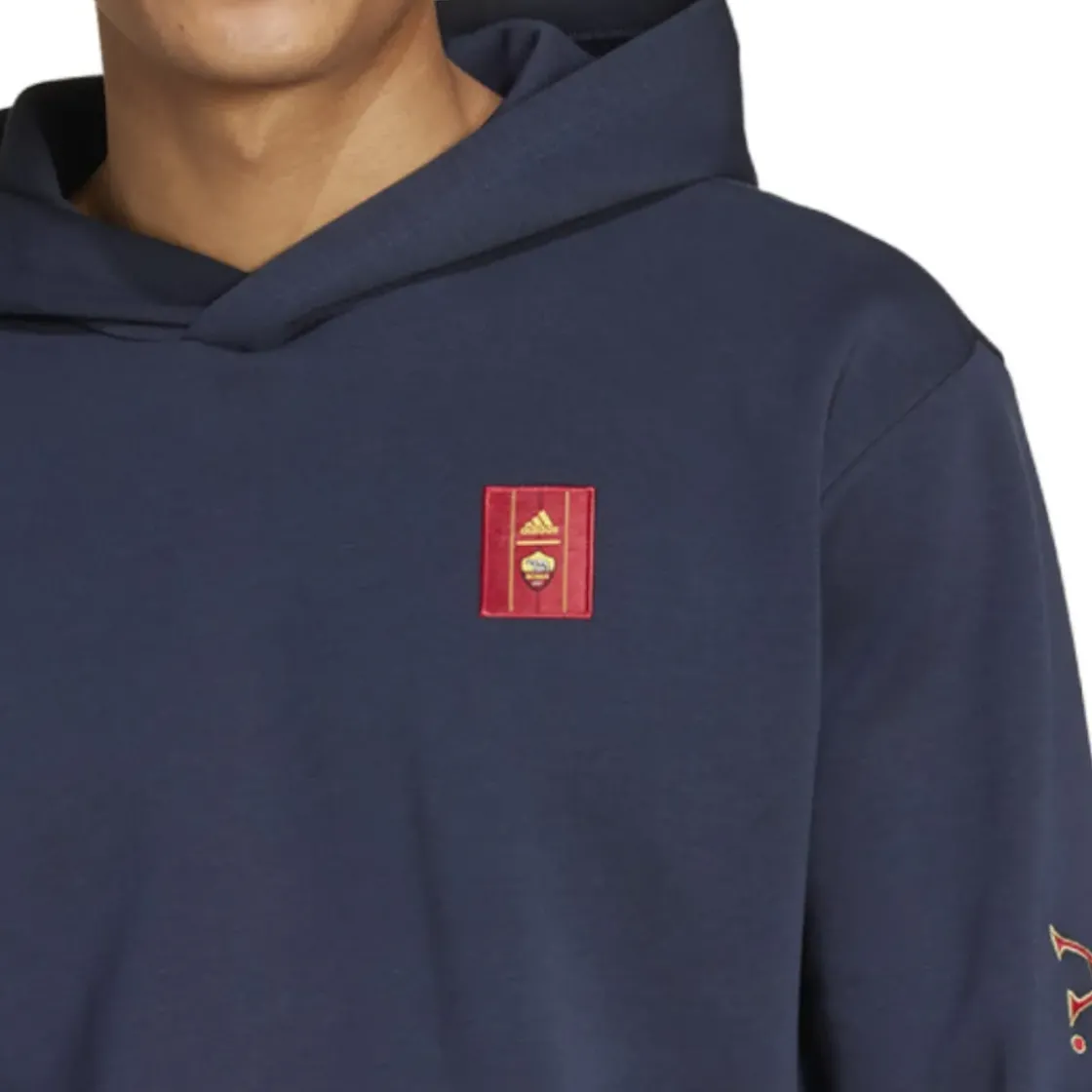 AS Roma Felpa Adidas con cappuccio , Uomo, Blu Shop