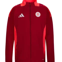 AS Roma Felpa Allenamento Coach Full Zip , Rossa, Uomo Hot