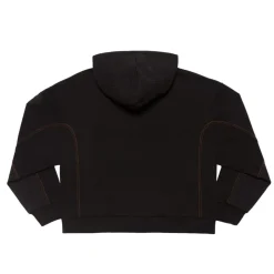 AS Roma Felpa con cappuccio cropped logo ASR, Donna, Nero Online