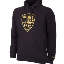 AS Roma Felpa con cappuccio Heritage , Adulto, Nero Online