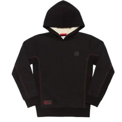 AS Roma Felpa con cappuccio logo ASR, Bambini, Nero Best