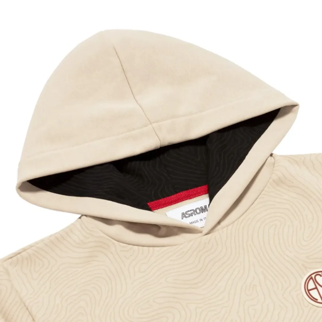 AS Roma Felpa con cappuccio logo ASR, Bambini, Crema New