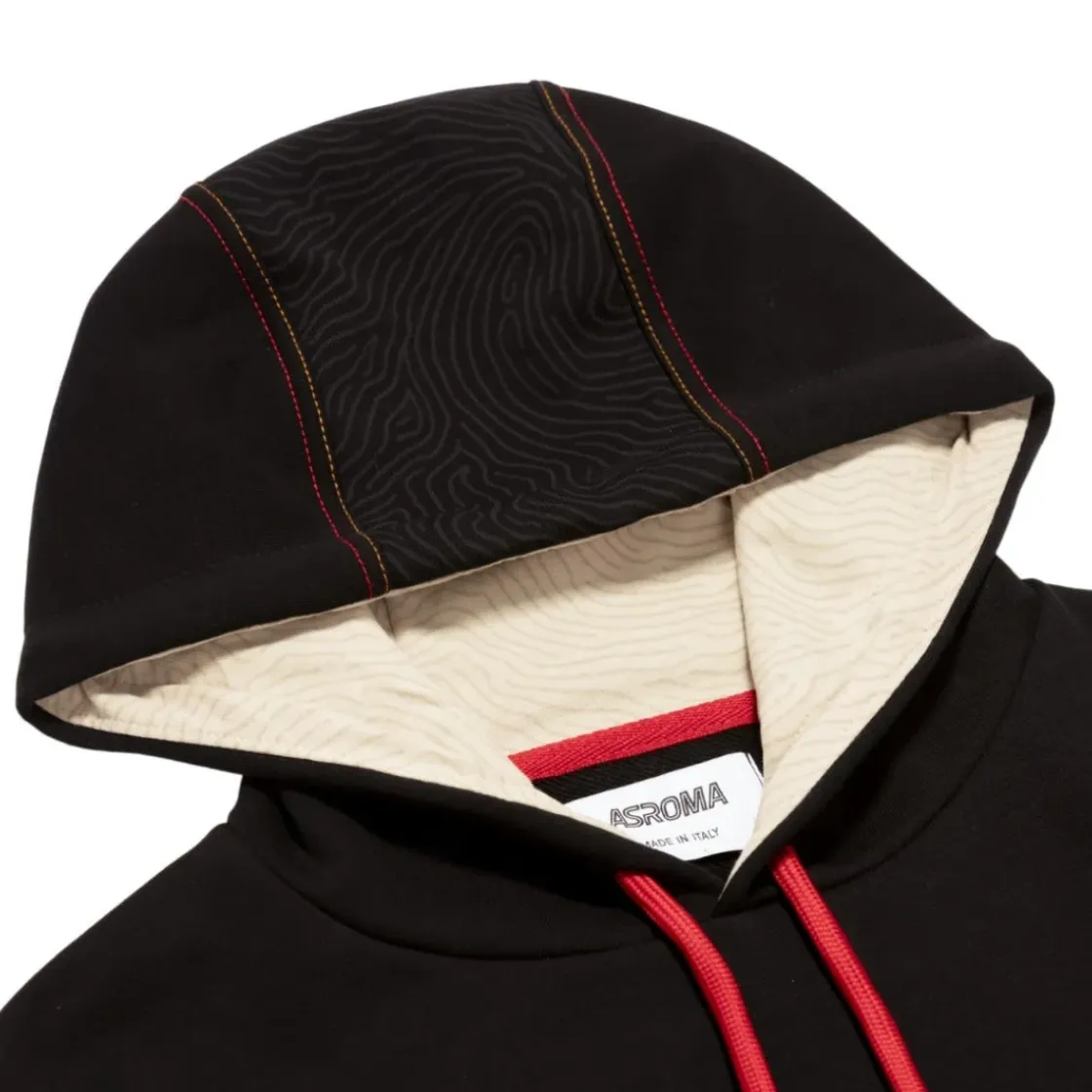 AS Roma Felpa con cappuccio logo ASR, Uomo, Nero Online