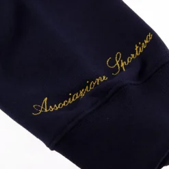 AS Roma Felpa con cappuccio logo Crest Heritage Collection, Uomo, Blu Best Sale