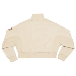 AS Roma Felpa cropped logo ASR, Donna, Crema Flash Sale