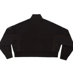 AS Roma Felpa cropped logo ASR, Donna, Nero Best Sale