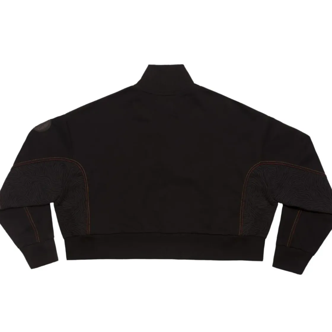 AS Roma Felpa cropped logo ASR, Donna, Nero Best Sale