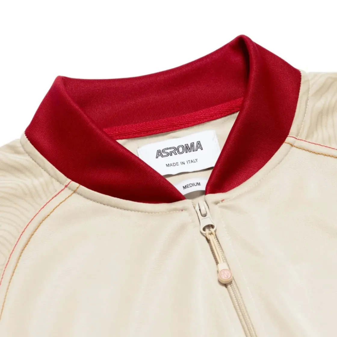 AS Roma Giacca track logo ASR, Uomo, Crema Fashion