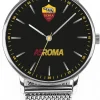 AS Roma Orologio ASR Tidy Unisex 38mm Mesh Band Grigio Cheap