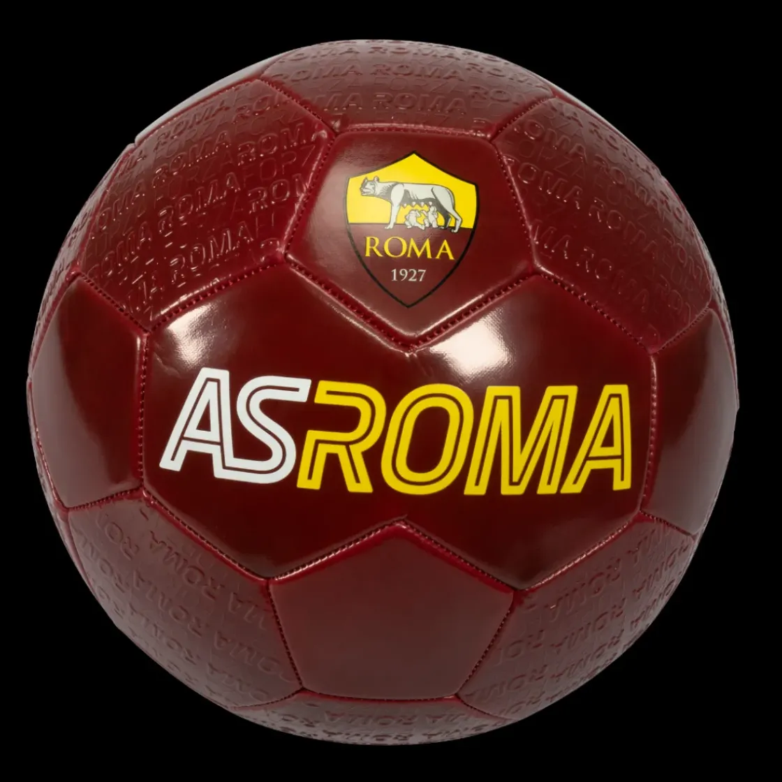 AS Roma Pallone con pattern Forza Roma in rilevo, taglia 5 Online