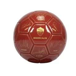AS Roma Pallone da calcio con autografi calciatori 2024/25, Taglia 1 New