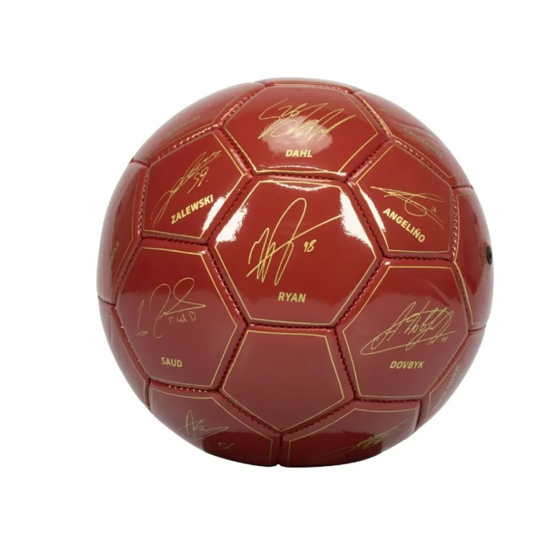 AS Roma Pallone da calcio con autografi calciatori 2024/25, Taglia 1 New
