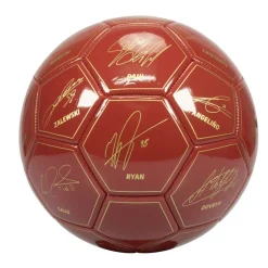AS Roma Pallone da calcio con autografi calciatori 2024/25, Taglia 5 Fashion