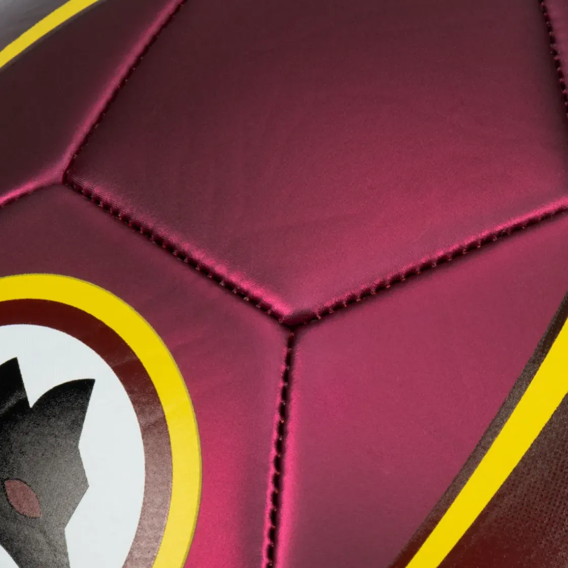 AS Roma Pallone da calcio finitura metallizzata e Logo Lupo, Taglia 1 Hot