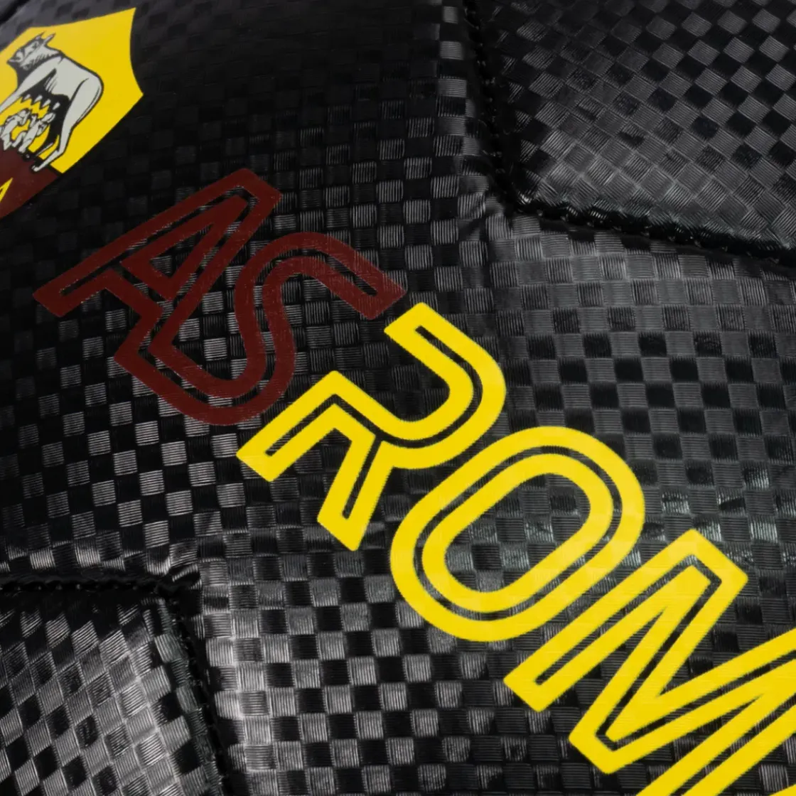 AS Roma Pallone da calcio Trama Carbonio, Taglia 5 Hot