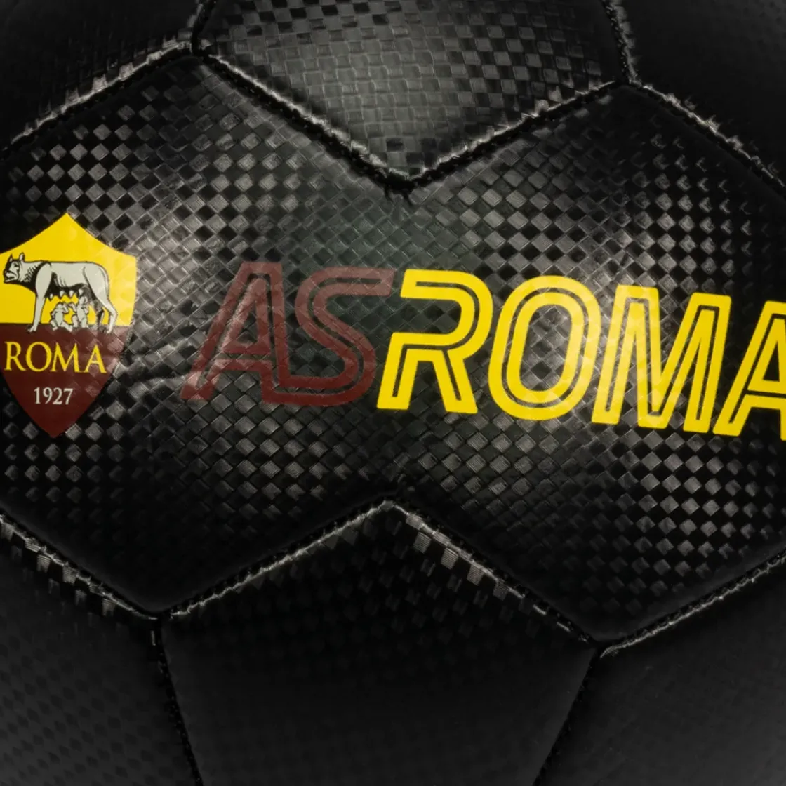 AS Roma Pallone da calcio Trama Carbonio, Taglia 5 Hot