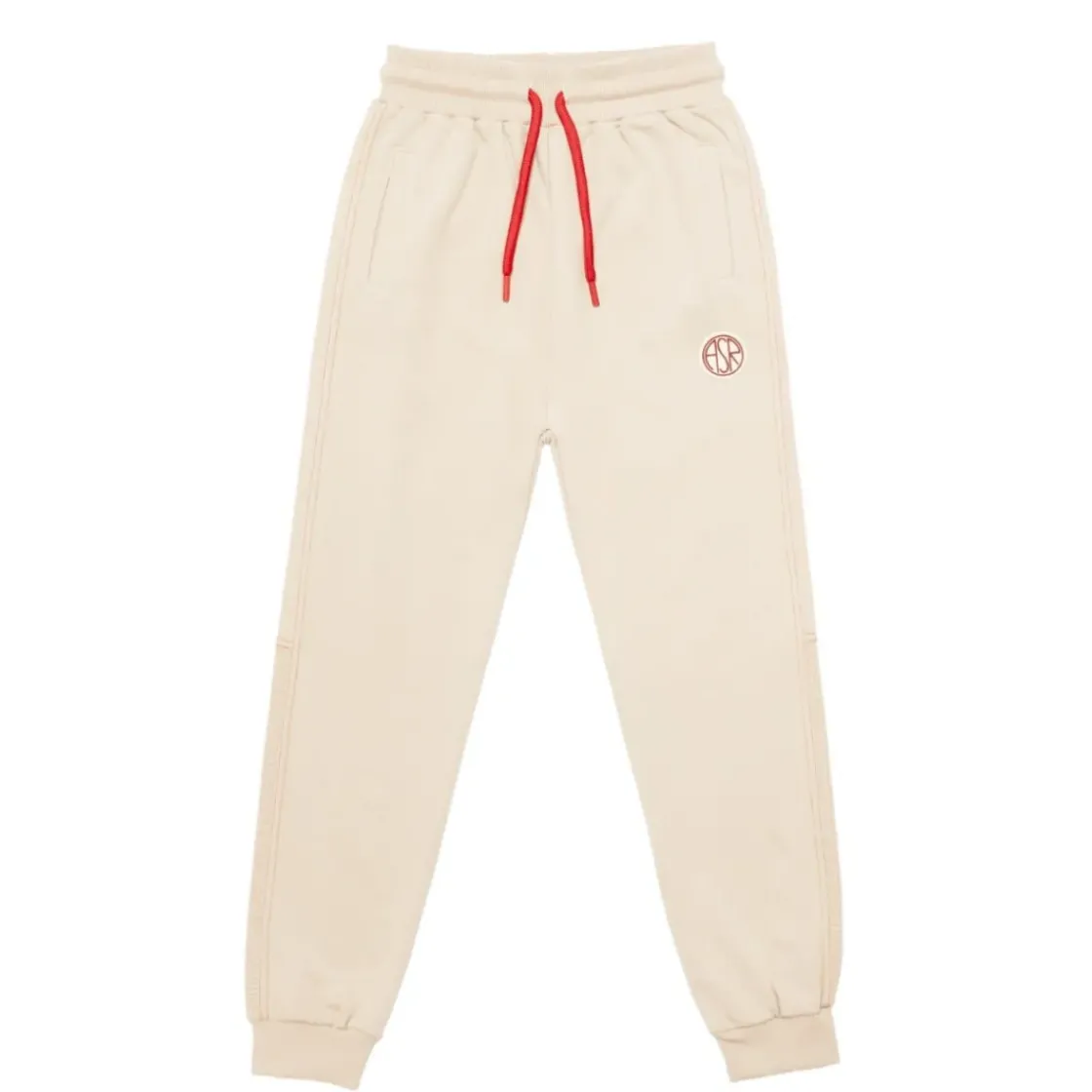 AS Roma Pantaloni jogger logo ASR, Bambini, Crema Cheap