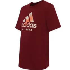 AS Roma T-shirt con Logo Adidas, Rosso Cheap