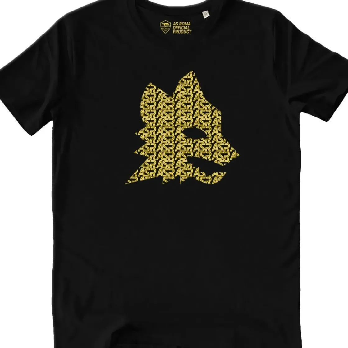 AS Roma T-Shirt Lupetto Logo Collection, Nero Flash Sale
