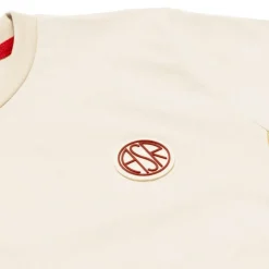 AS Roma T-shirt cotone logo ASR, Bambini, Crema Hot