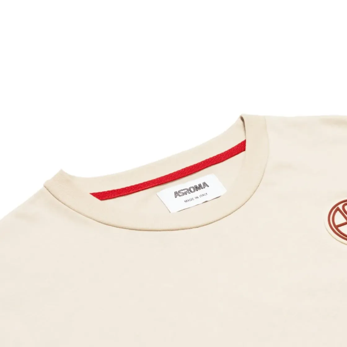 AS Roma T-shirt cropped logo ASR, Donna, Crema Hot