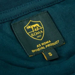 AS Roma T-shirt Heritage Logo , Adulto, Verde Outlet