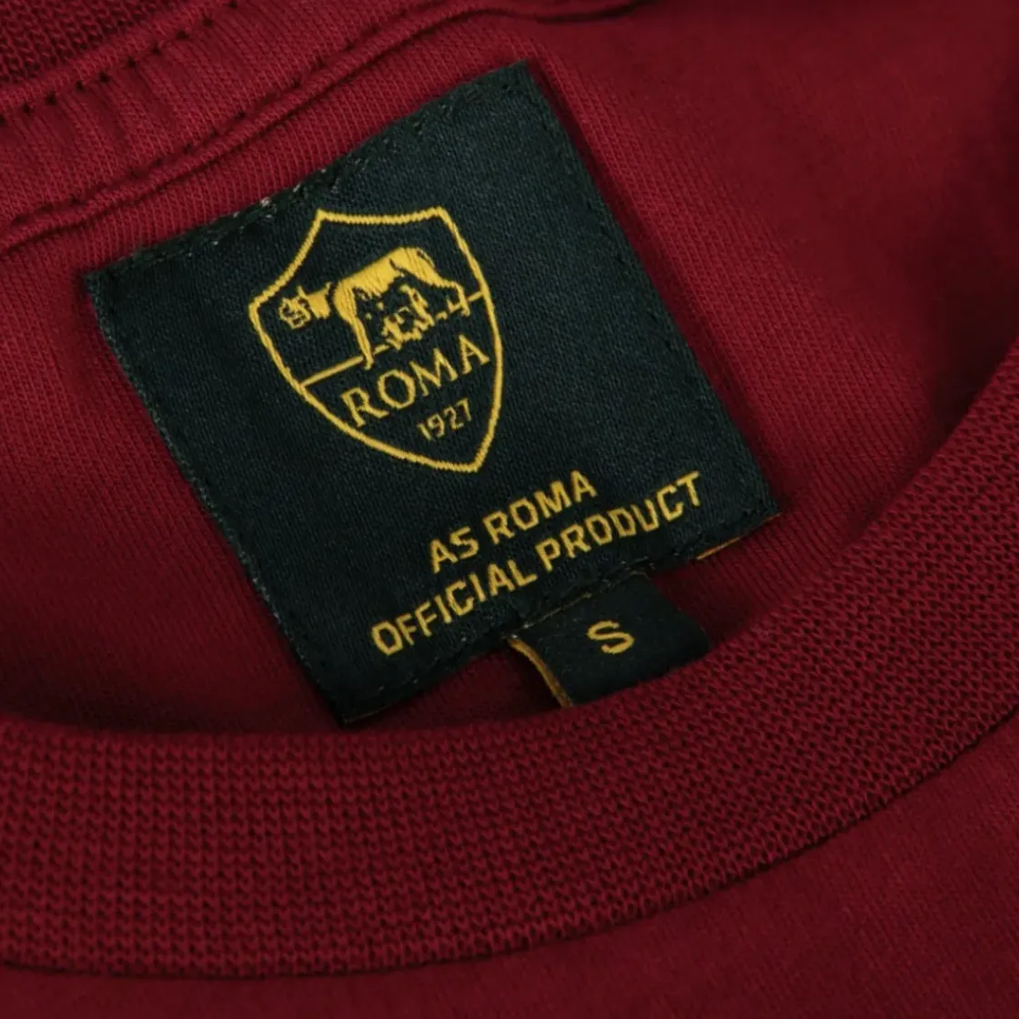 AS Roma T-shirt Heritage Logo , Adulto, Rosso Flash Sale